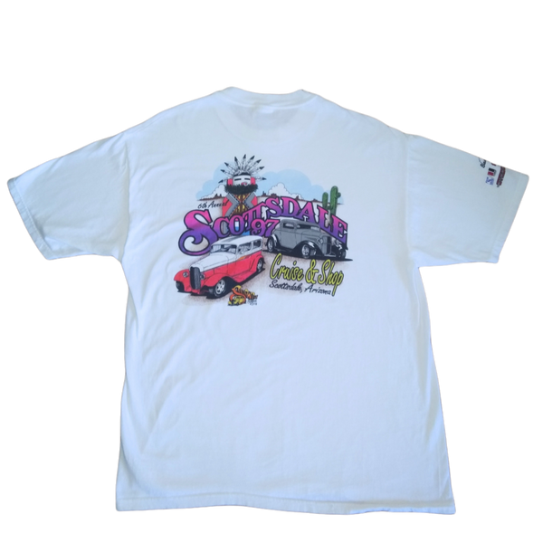 Vintage 1997 Scottsdale Cruise & Shop Hotrod Tshirt (XL)
