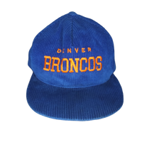 Vintage Denver Broncos Blue Corduroy Hat
