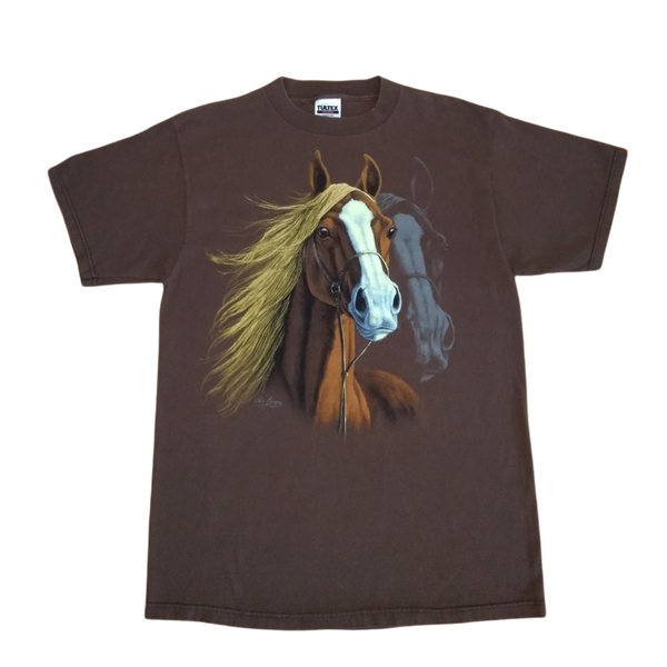 Vintage Horse T-shirt Brown (L)