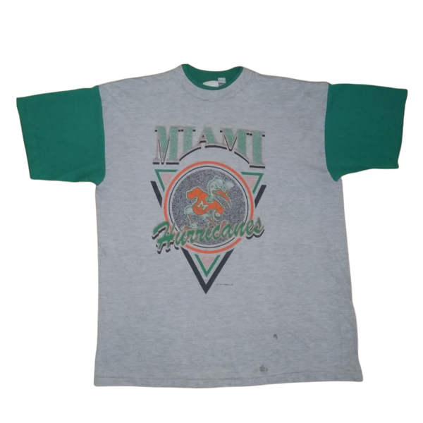 Vintage Miami Hurricanes Two Tone T-shirt (XL)