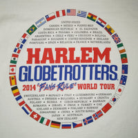 Harlem Globetrotters "Fans Rules" World Tour '14 T-shirt (S)