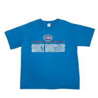 Vintage The Great Smoky Mountains T-shirt Blue (L)