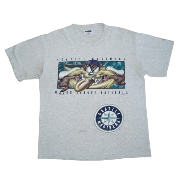 Vintage 1997 Seattle Mariners Taz T-shirt (L) Distressed