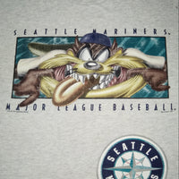 Vintage 1997 Seattle Mariners Taz T-shirt (L) Distressed