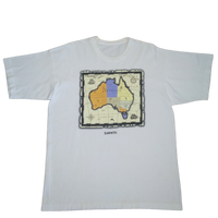 Vintage Australia Map T-shirt (XL)