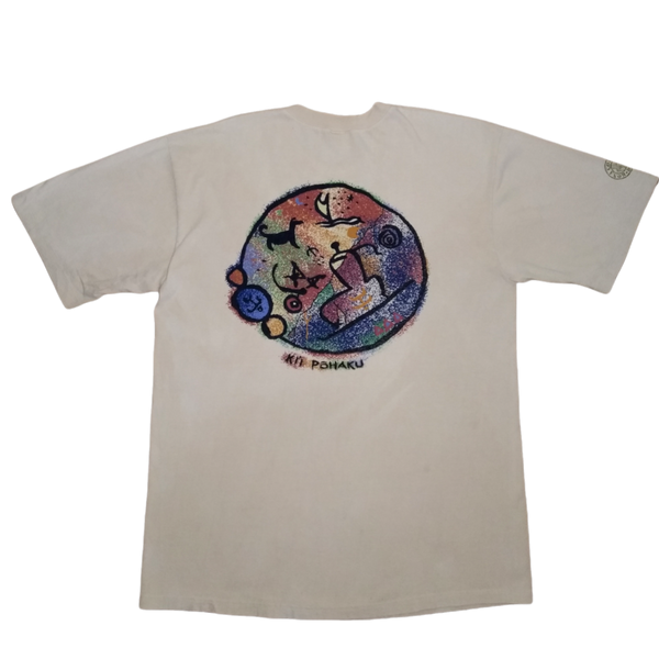 Vintage Ki'i Põhaku Hawaiian Stone Art T-shirt (XL)